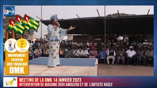 4ᵉ Partie MEETING DE LA DMK 14 JANV 2023  INTERVENTION DE MME DOVI AMOUZOU amp DE LARTISTE RASLY [upl. by Haropizt]