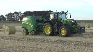 The College Wheaten Hay Baling 2024 Part 1 [upl. by Clabo]