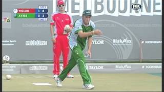 Lawn Bowls Australian Open Singles 2013  Aaron Wilson Vs Matthew Eyres  Part 2 [upl. by Ydnis552]