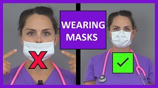 How to Wear Don amp Take Off Doff Surgical Face Mask Tutorial PPE [upl. by Ylliw]