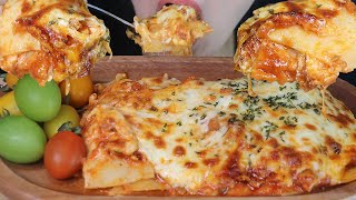 ASMR LASAGNA MUKBANG 🍝🍅 EATING SOUNDS  라자냐먹방amp방울토마토 [upl. by Arek]