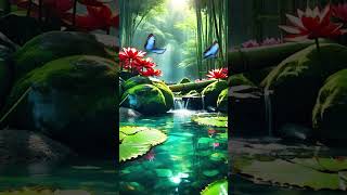 Relaxing Beautiful Music 🌿 Calm Music 40 bamboowatersounds relax meditationmusic [upl. by Sammie519]