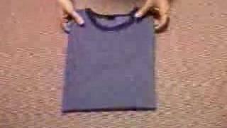 Cool TShirt Folding How To Fold A Tshirt Video [upl. by Leola184]