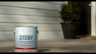 Maximum Hide Fresh Start ® AllPurpose Primer  Benjamin Moore [upl. by Sufur]