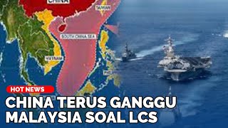 Malaysia Kini Melawan 3 Kapal Perang AL Adang Kapal China di LCS [upl. by Ysset]