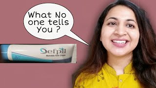 Sefpil Cream  Sefpil Cream review  Sefpil Mandelic Acid Cream Review Chemical exfoliator India [upl. by Anyrak601]