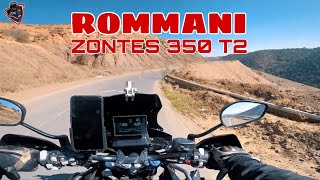 RABAT VERS ROMMANI PART 1  SOLO RIDE ON TWISTIES  ZONTES 350 T2  فيراج روماني المغرب [upl. by Leong]