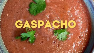 RECETTE DE GASPACHO DE TOMATE PRÊT EN 5 MINUTES  IDÉALE POUR SE RÉGALER AVEC CETTE CHALEUR [upl. by Liuka]