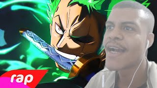 REACT  Rap do Zoro  One Piece   O MAIOR ESPADACHIM DO MUNDO  7minutoz [upl. by Hinkel]