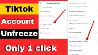 TikTok Account Unfreeze Kaise Kare amp TikTok 0 View Problem Solving [upl. by Taryn]