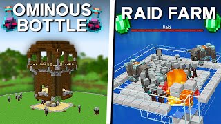 Minecraft Raid amp Ominous Bottle Farm 121  Best Raid Farm Minecraft [upl. by Obadiah]