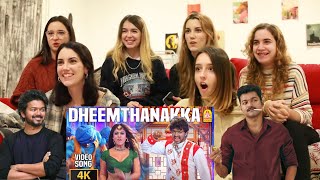 Dheemthanakka Thillana  4k Video song Reaction  Villu  Vijay  Nayanthara  Prabhu Deva [upl. by Ynobe]