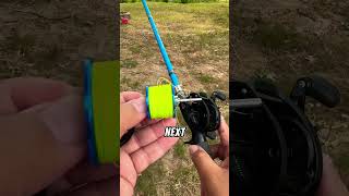 Using a Baitcast Reel  Removing backlashes Method number 2 baitcasting [upl. by Hazen]