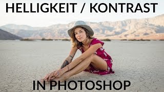 HELLIGKEIT UND KONTRAST  Einstellungsebene in Photoshop  kostenloses Tutorial [upl. by Aisinoid817]