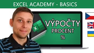 Excel počítání s procenty  Excel Academy  Basics 25 [upl. by Akirret454]