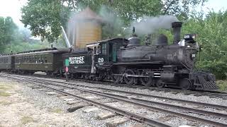 RGS 20 pulling the Narrow Gauge Convention event special with DampRGW 491 following behind video 3 [upl. by Witha]