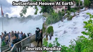 Rheinfall Switzerland Mini Vlog With Kitchen Minutes And Vlog  Europe Most Powerful Waterfall  4k [upl. by Jard904]