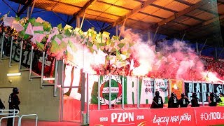 Jesteśmy zawsze tam Oprawa kibiców Radomiaka na Widzewie  TYLKORADOMIAKPL [upl. by Sirac]