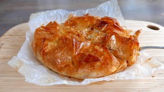 Crispy Apple Pie with Filo Pastry  French Recipe  was Kitchen  アップルパイ [upl. by Saenihp200]