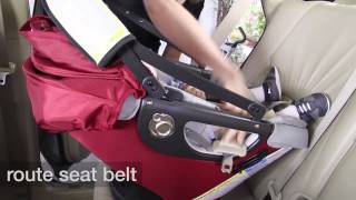 Orbit How Installing the Infant Car Seat G2G3 without the Car Seat Base [upl. by Macmahon]