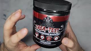 Angry Supplements CreaTest Premium 100 Creatine Monohydrate  Testosterone Booster Powder Review [upl. by Etteve59]