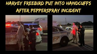 quotShocking Incident Frauditor Harvey FreeBird Pepper Sprays Individual Accidentally Affects Childquot [upl. by Napas]