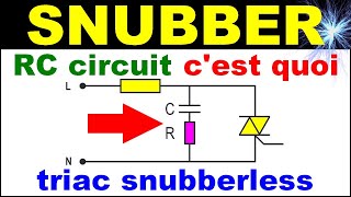 rc circuit snubber protection triac diac électronic triac snubberless electronic snubber triac [upl. by Cinda335]