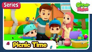 SERIES Omar amp Hana  Picnic Time  Islamic Cartoon for Kids [upl. by Aneehsram52]