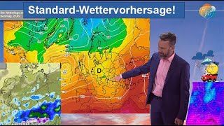 StandardWettervorhersage 0209102024 Wolken Wind amp Regen mit Alpenschnee dann milder mit Föhn [upl. by Pero]