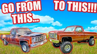 My Truck Was Rusting Away We Decided To Save It Full 1978 Chevy K20 Build From Start 2 Finish [upl. by Manas]