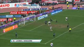 Gol de Vangioni River 1  San Martín 0 Fecha 19 Torneo Final 2013 Fútbol Para Todos [upl. by Obrien860]