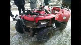 Suzuki King Quad rollover [upl. by Pascal739]