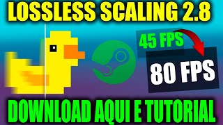 LOSSLESS SCALING 28 GRÁTIS  DOWNLOAD AQUI  TUTORIAL  MELHORE O FPS EM QUALQUER JOGO [upl. by Michaele]