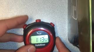 How to turn off the hourly beep on your 2017 Goldline Stopwatch [upl. by Alleciram]