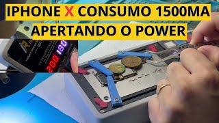 IPHONE X CURTO  1500 MA APERTANDO POWER [upl. by Paris]