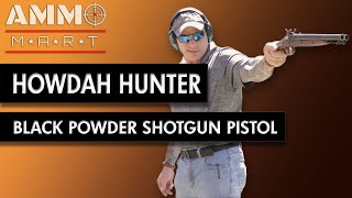 Trying Out the 20 Gauge Davide Pedersoli Howdah Hunter Black Powder Shotgun Pistol [upl. by Shiekh]