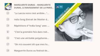 Marguerite Duras  Le ravissement de la parole  Les Grandes Heures Radio France  Ina [upl. by Frodin]