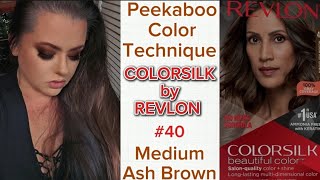 Medium Ash Brown  REVLON COLORSILK  Peekaboo Color amp Root Retouch [upl. by Hazrit]