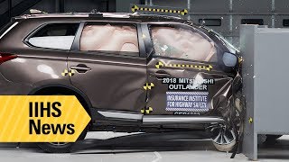 New passengerside ratings for 7 small SUVs  IIHS News [upl. by Ludwog]