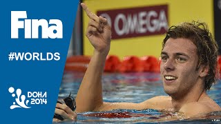 Gregorio Paltrinieri  Interview  2014 FINA World Swimming Championships Doha [upl. by Einnov]