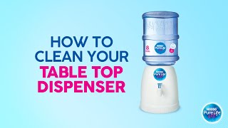 NESTLÉ PURE LIFE  How to regularly clean your table top dispenser [upl. by Anina]