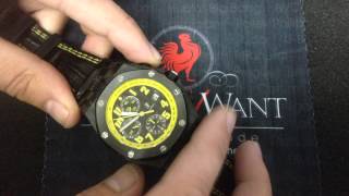 Audemars Piguet Royal Oak Offshore Chronograph quotBumblebeequot Luxury Watch Review [upl. by Schmidt]