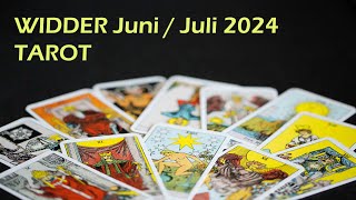 WIDDER Juni 2024  Juli 2024 TAROT  Zeitenwechsel [upl. by Rimhsak153]