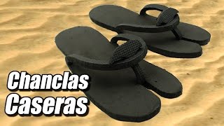 Chanclas o chancletas caseras cómo se hacen  Te Digo Cómo [upl. by Wendell]