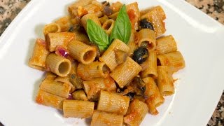 Pasta con Sugo di Melanzane  Ricetta Vegan [upl. by Marek]