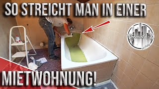 HighSpeedrenovierung 1 Tag  So streicht man eine Badewanne [upl. by Elburr145]