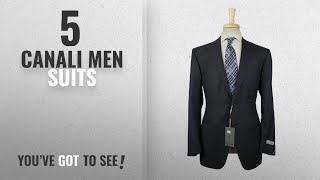 Top 10 Canali Men Suits Winter 2018  Canali 1934 Black Striped Wool 2 Button Suit Size 5242 R [upl. by Madian]