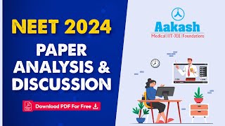 NEET 2024 Question Paper Analysis Discussions amp Solutions  LIVE [upl. by Weyermann179]