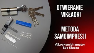 36 Otwieranie wkładki metodą samoimpresji  Zestaw z AliExpress BezKlucza [upl. by Morissa]