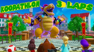 Super Mario Party Jamboree Koopathlon 3 Laps Easy Level Up On [upl. by Mcarthur]